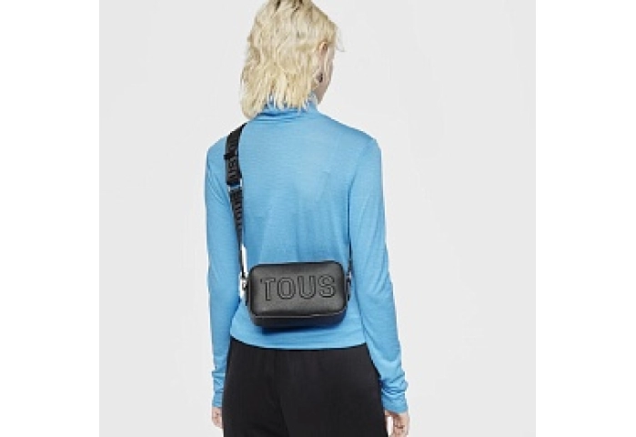 PU.COT,HANDBAG REPORTER LARUE NEW BLACK