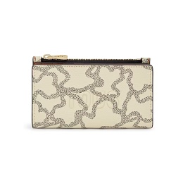 PVC.PU.CO,WALLET S FLAT K ICON BEIGE-M