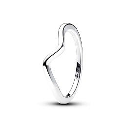 Wave sterling silver ring