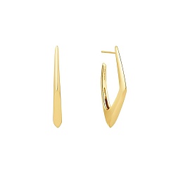 Gold Geometric Hoop Earrings