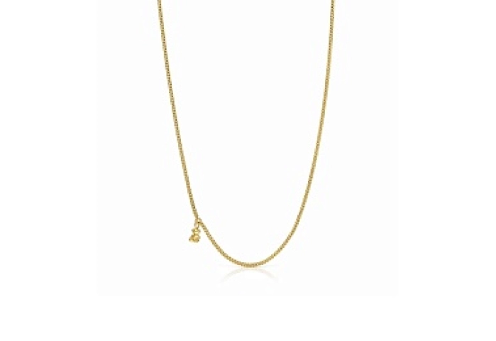 SILVER GOLD PLATED CHOKER BEAR 45CM