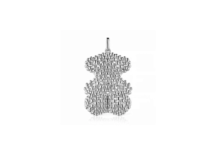 SILVER PENDANT BEAR 38MM