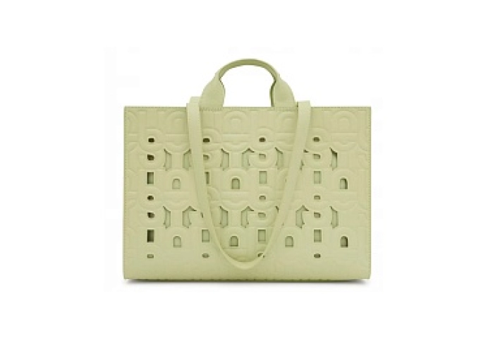 PU.POL,SHOPPER XL. T MANIF CUT GREEN