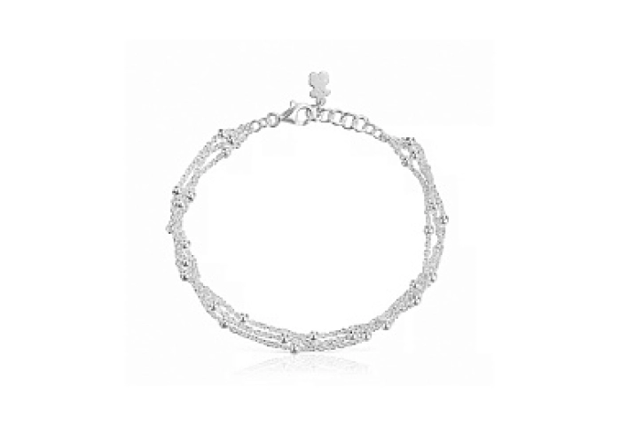 SILVER BRACELET 3 BALL CHAIN