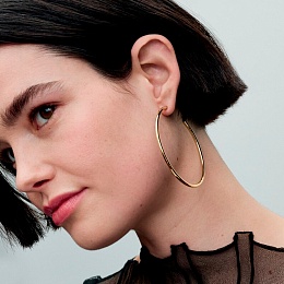 14k Gold-plated hoop earrings