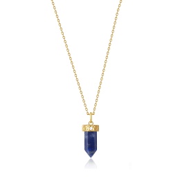 Lapis Point Pendant Necklace