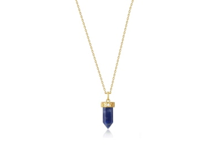 Lapis Point Pendant Necklace