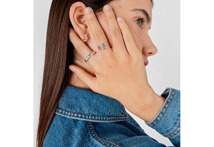 SILVER PACK 3 RINGS 3 MOTIFS  N14