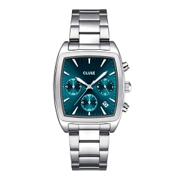 Quartaut Chrono Watch Steel, Blue, Silver Colour