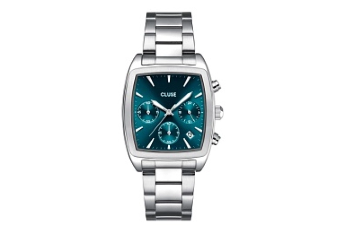 Quartaut Chrono Watch Steel, Blue, Silver Colour