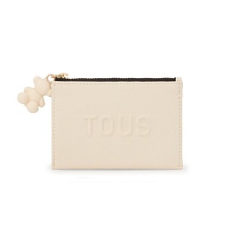 PU.COT,COINPURSE-CARD LARUE NEW BEIGE