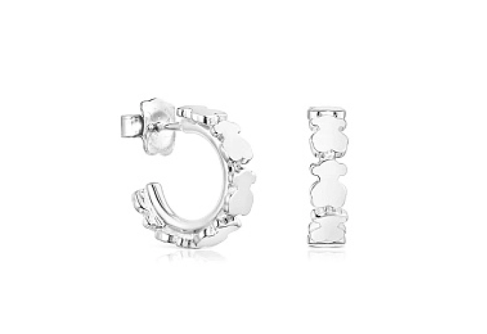 SILVER HOOP EARRINGS 11MM
