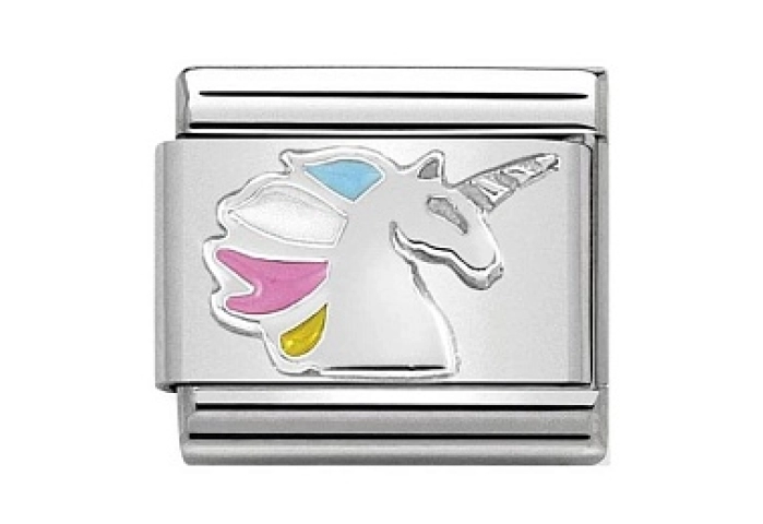 Composable Classic SIMBOLI 1 in acciaio Unicorno