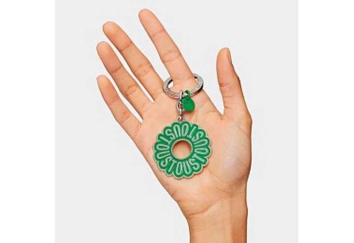 ZN.LAT.RE,KEYCHAIN T CIRCLE LOGO GREEN