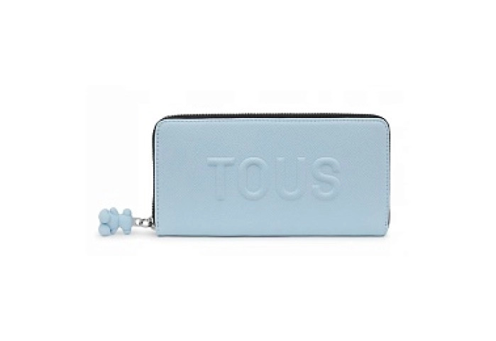 PU.COT,WALLET M.T LA RUE NEW LIGHT BLUE