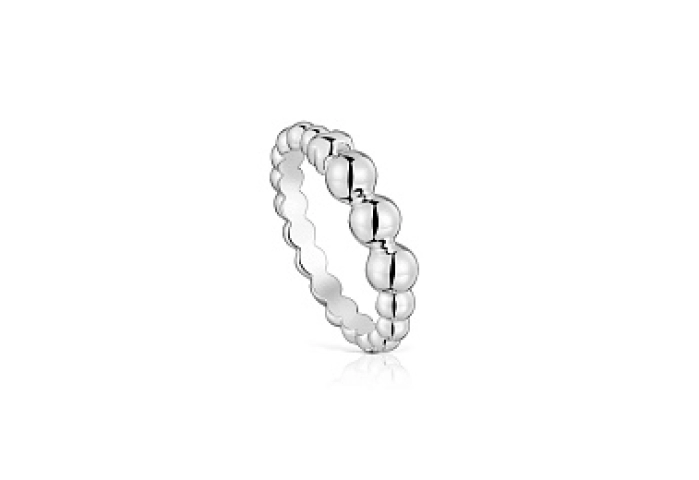 SILVER RING BALLS N12