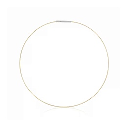 18KT GOLD/STEEL CHOKER TUBE 0,8MM 42CM