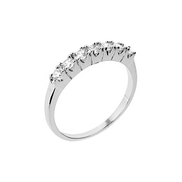 RINGPLATEDSILVERCZ 925 RHODIUM