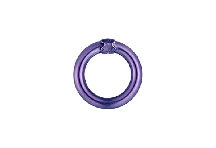 SILVER RING PURPLE COATING 16MM