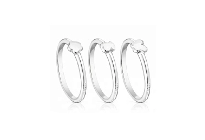 SILVER PACK 3 RINGS 3 MOTIFS  N12