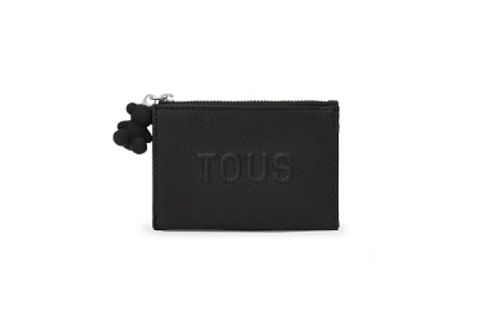 PU.COT,COINPURSE-CARD LARUE NEW BLACK