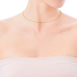 18KT GOLD CHOKER CHAIN 40CM