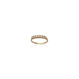 RING 18 KT GOLD PLATED CZ