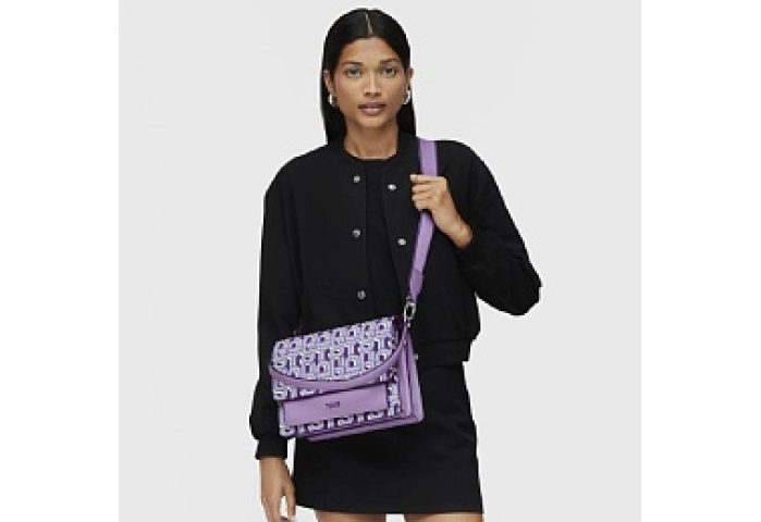 PVC.PU.COT,HANDBAG M. T MANIFESTO MAUVE