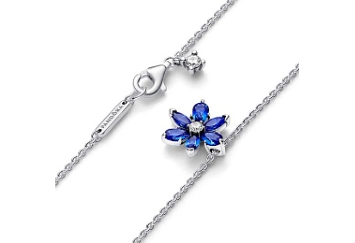 Herbarium cluster sterling silver collier with pri
