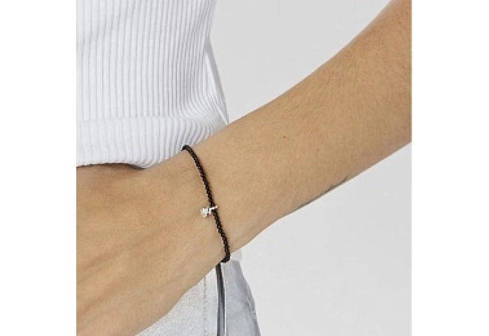 SILVER BRACELET 5.5MM ONIX GEMSTONES