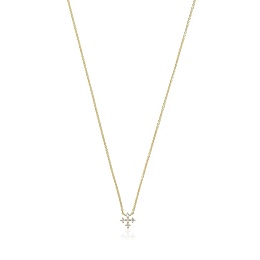 18KT GOLD CHOKER 0.08CT H/SI DIAM 45CM