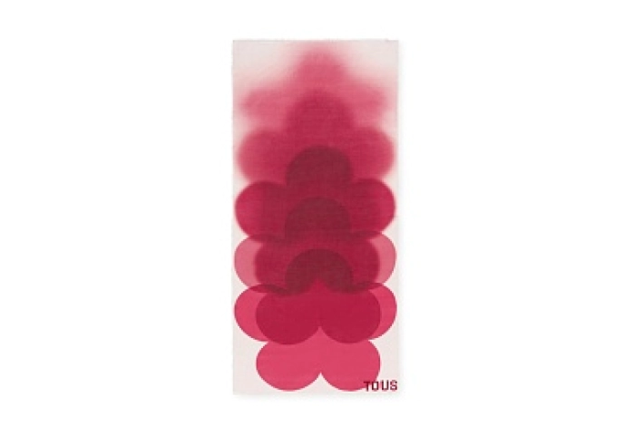 MOD.VIS,200X90 T BLURRY FLOWER FUCHSIA