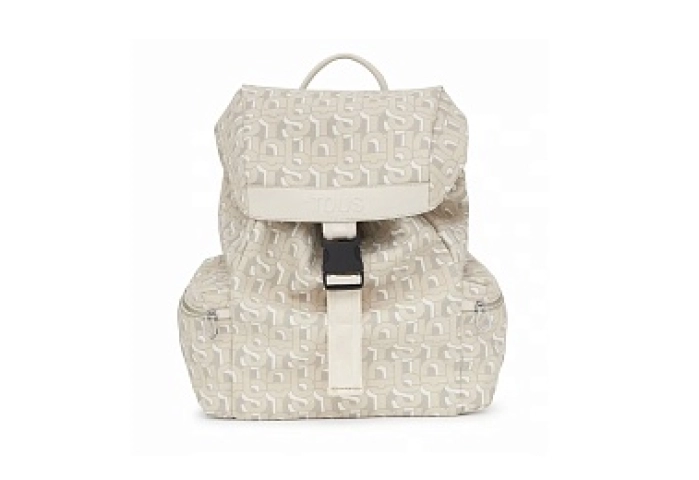 PVC.PU.PO.COT,BACKPACK L.T MANIF BEIGE