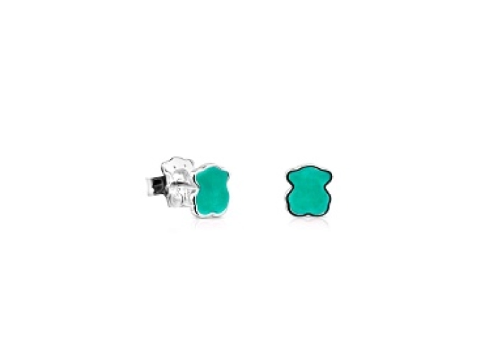 SILVER EARRINGS AMAZONITE GEMSTONES