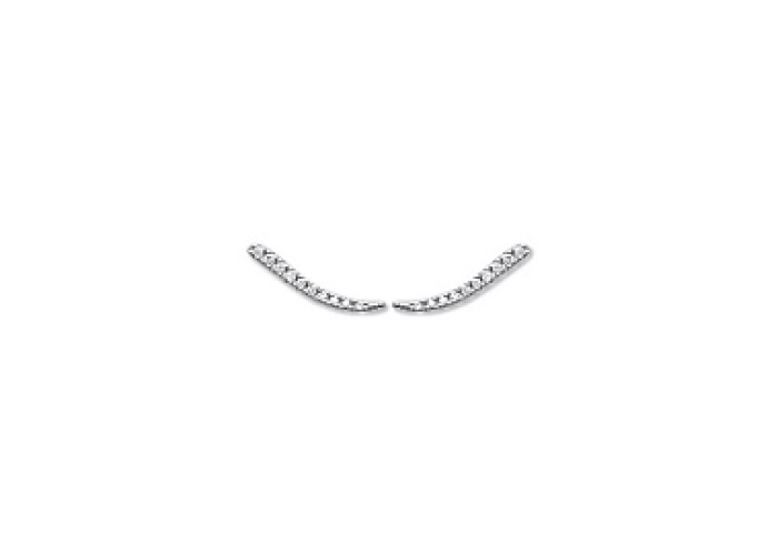 EARRINGS SILVER 925 RHODIUM PLATED CZ