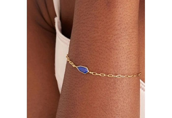 LAPIS EMBLEM CHAIN BRACELET