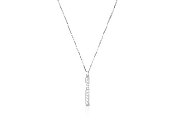 SILVER CHOKER 45CM