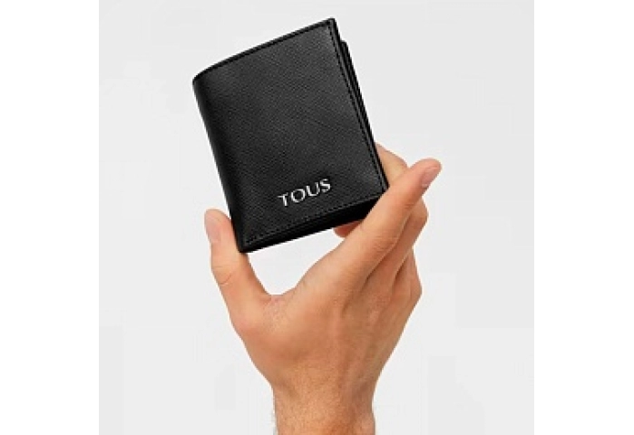 COW LEATHER, WALLET S.,BERLIN,BLACK