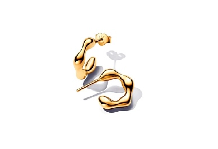 14k Gold-plated hoop earrings