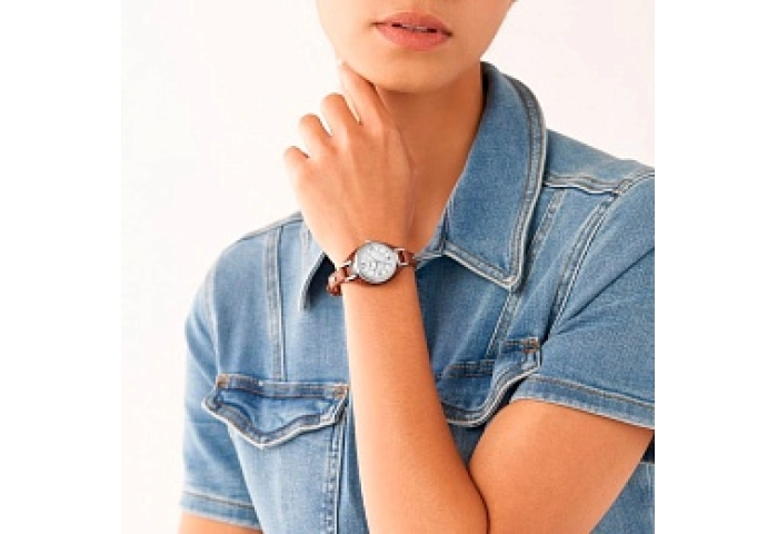 ANALOG WATCH 0 JWL SS LEATHER STRAP