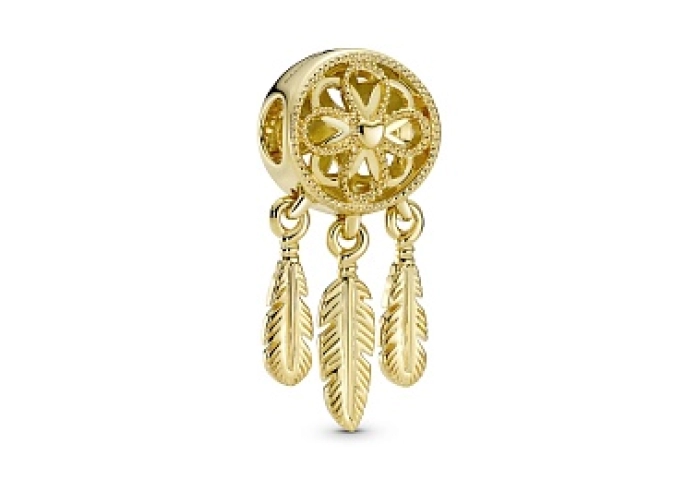 Dreamcatcher 14k gold-plated charm/Шарм