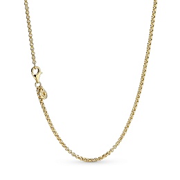 14k Gold-plated rolo necklace