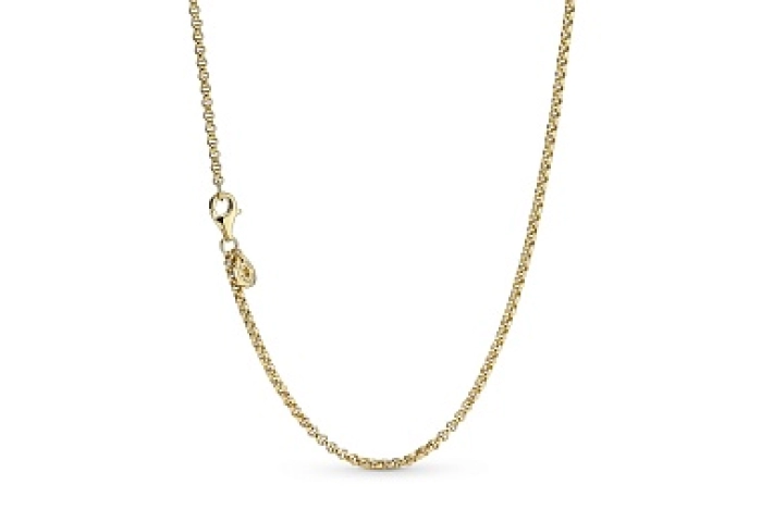 14k Gold-plated rolo necklace