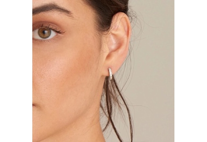 Glam Huggie Hoop Earrings