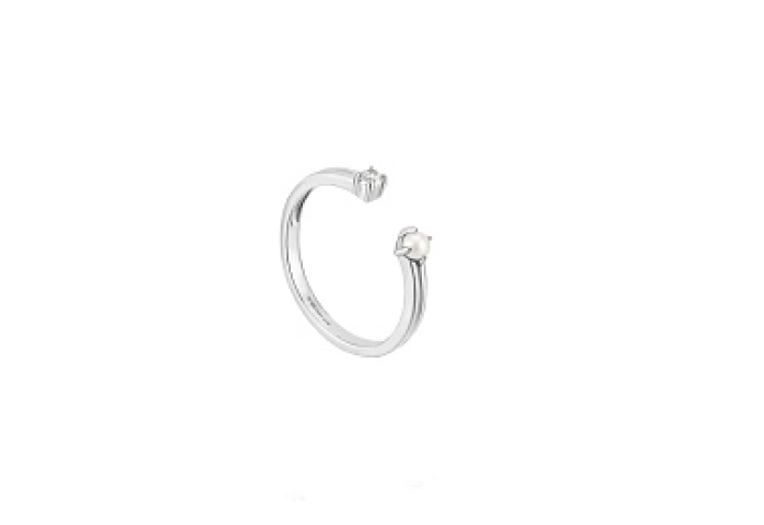 Pearl Sparkle Adjustable Ring 