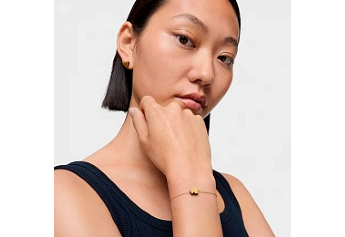 18KT GOLD BRACELET LAPISLAZULI BEAR CHAIN