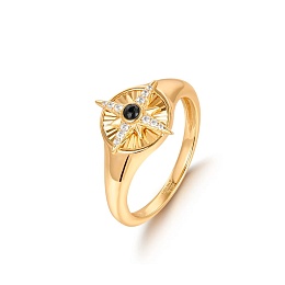 Gold Star Signet Ring