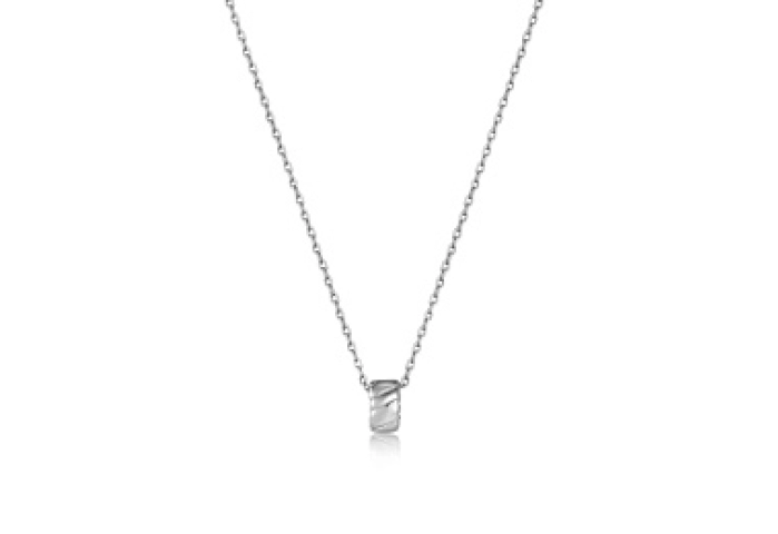 Smooth Twist Pendant Necklace
