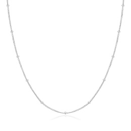 Silver Orb Chain Necklace