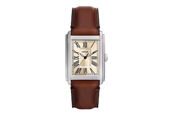ANALOG WATCH 0 JWL SS LEATHER STRAP